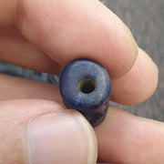 Rare Antique Lapis lazuli Seal Stone Bead Intaglio Carved Animal and Bird