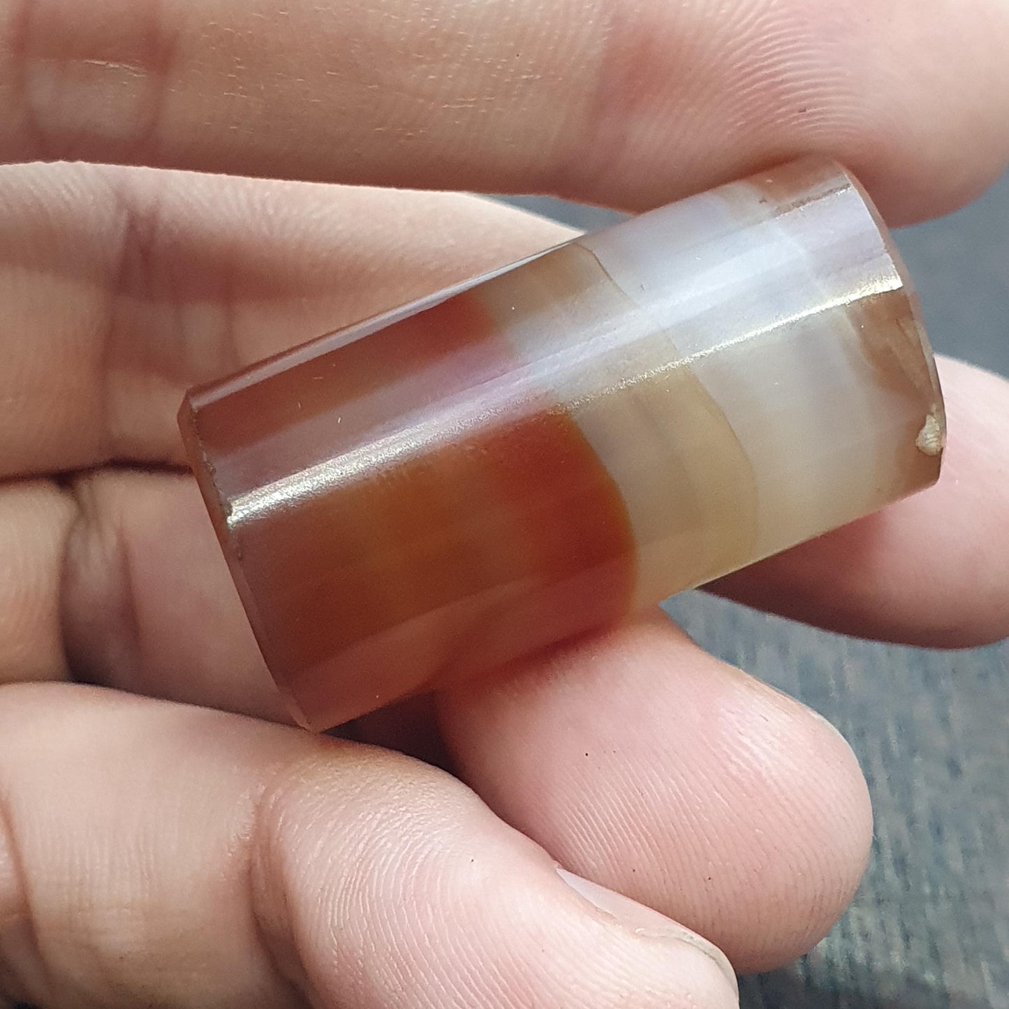Huge Antique old african rare agate traded bead found in himalayas