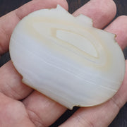 Antique Yemeni Agate Bead 50.5mm | Rare Middle Eastern Trade Bead Pendant | Cultural Artifact for Bead Collectors & Ethnic Jewelry