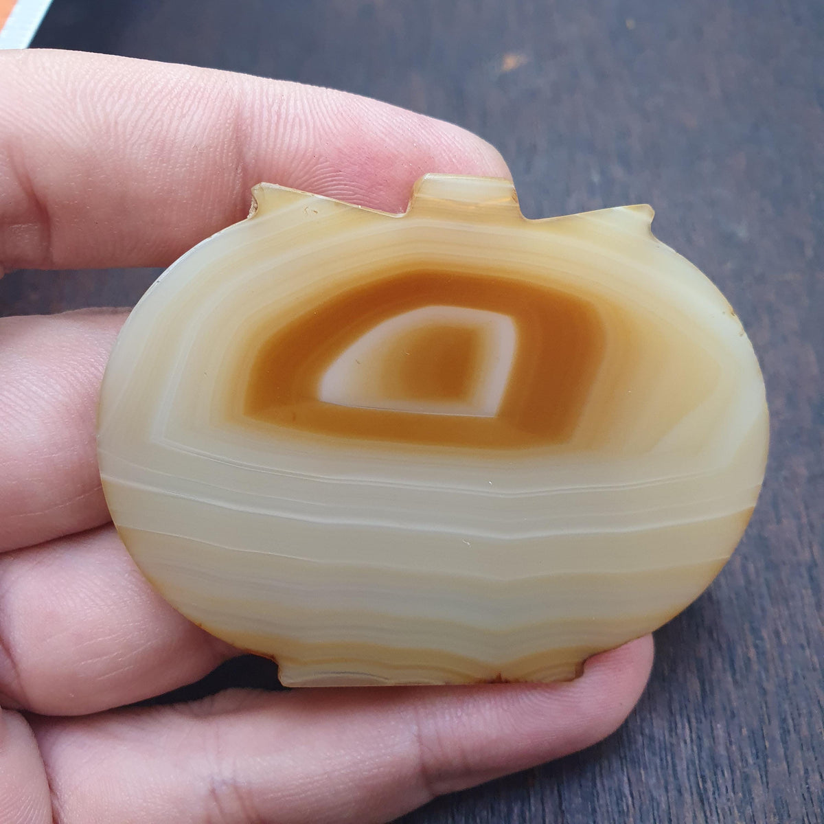 Antique Yemeni Agate Bead 50.5mm | Rare Middle Eastern Trade Bead Pendant | Cultural Artifact for Bead Collectors & Ethnic Jewelry