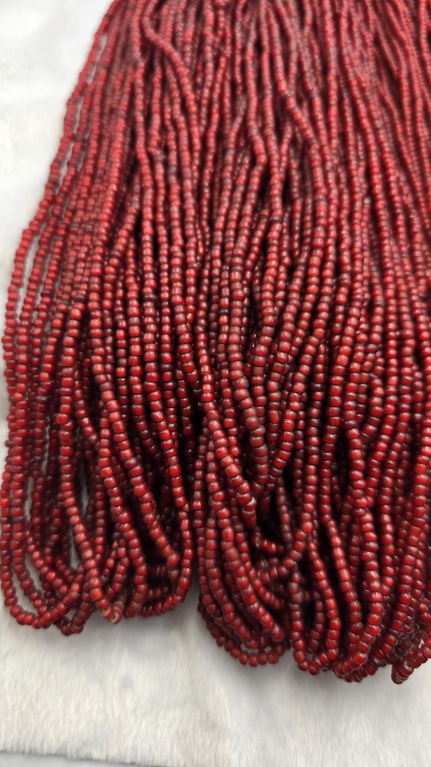venetian czech whiteheart trade beads irregular shape strand 3mm-3.5mm