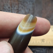 Huge himalayan tibetan agate suleimani bead natural eye pattern agate