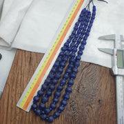 African Beads 9-13Mm, Cobalt Blue Statement Necklace | Antique Glass Strand - Vintage .