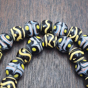 Fancy Venetian Inspired Beads, African Style Necklace | Trade Strand, Multi Colored, Bold Eclectic Palette | 26 Inches