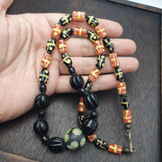 Venetian Style Beads, Vintage Millefiori Necklace | Glass Lampwork | 22 Inches, Multicolor, Handmade In Thailand