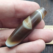 Huge himalayan tibetan agate suleimani bead natural eye pattern agate