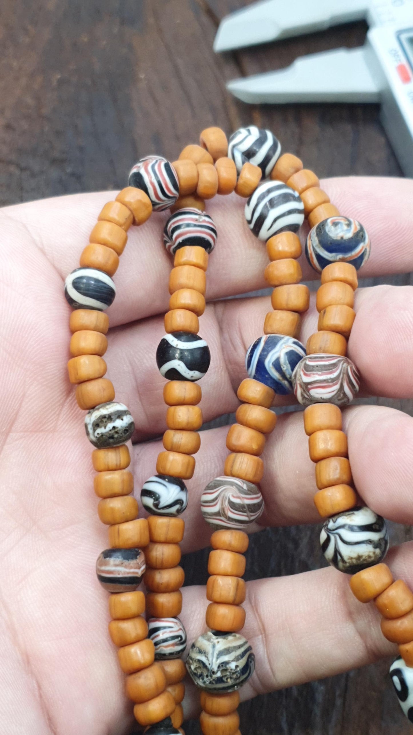 African Style Glass Bead Necklace | Colorful Lampwork Venetian Style Millefiori Beads | Boho Tribal Jewelry