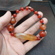 Antique African Agate Traded Bead: Rare Himalayas Agate bracelet