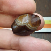 Authentic Ancient Sasanian Empire Agate Stone Bead - 3rd-7th Century AD ancient Yemeni Middle Eastern Agate bead amulet