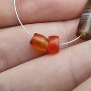 Ancient yemeni Suleimani Banded Agate and Carnelian beads beads Lot | Spiritual Amulet, Beaded Jewelry,
