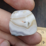Authentic Antique Eye Agate Bead, Genuine Banded Agate Silk Road Artifact, Rare Eye Bead Jewelry Supply, Earthy Brown Toned Stone