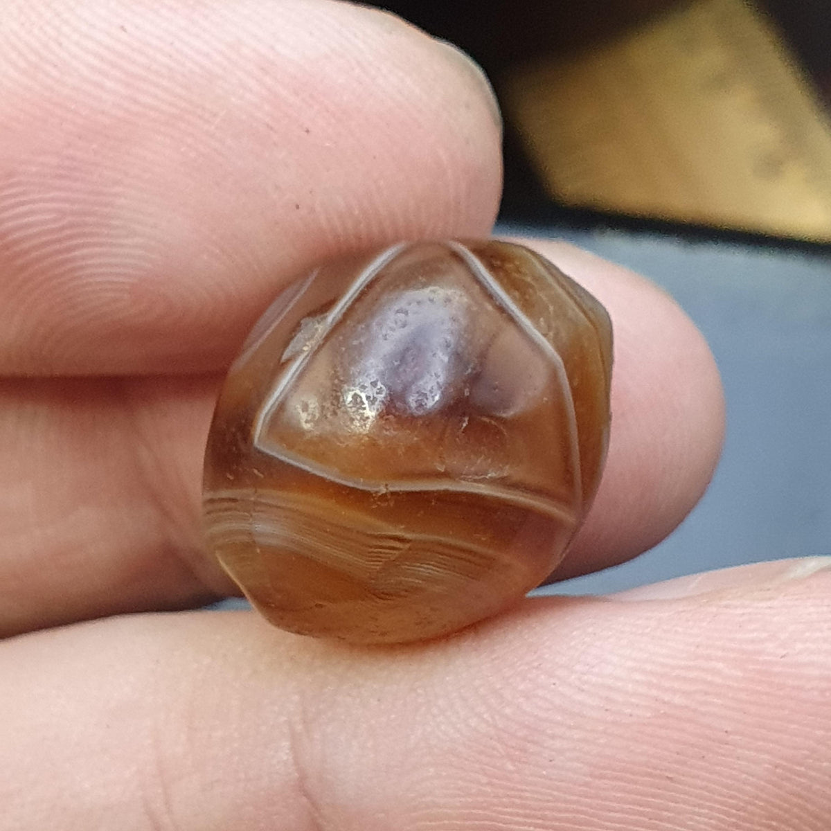 Authentic Ancient Natural eyes  Agate Bead, Genuine Soleimani Agate from Yemen | Spiritual Amulet, Beaded Jewelry, Sacred Talisman,