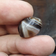Ancient antique yemeni middle eastern agate natural pattern agate bead amulet