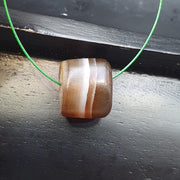 Ancient antique yemeni middle eastern agate natural pattern agate bead amulet