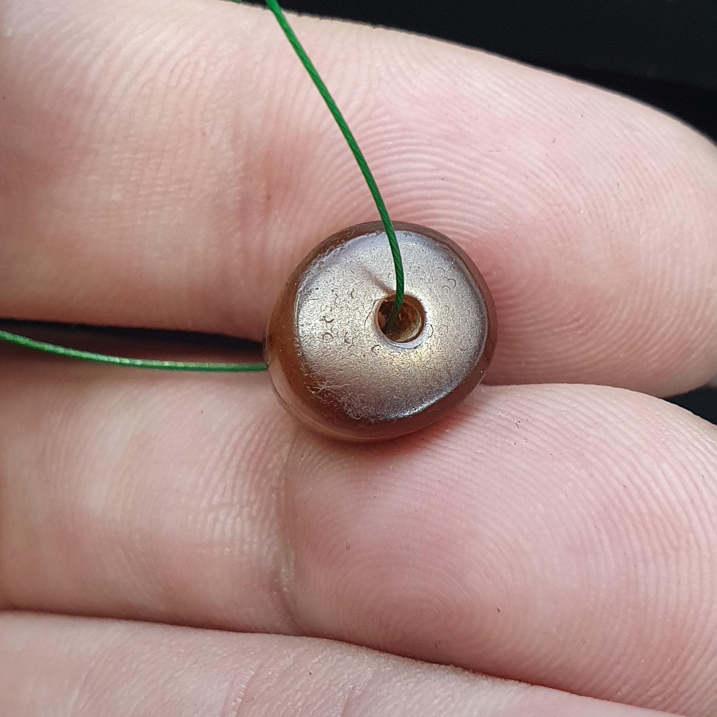 Ancient antique yemeni middle eastern agate natural pattern agate bead amulet