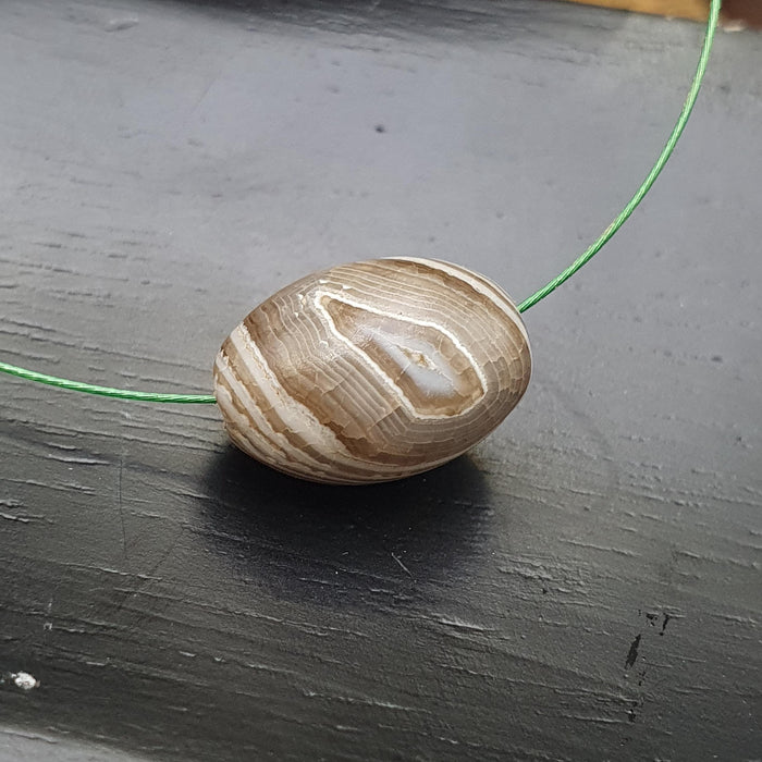 Ancient antique yemeni middle eastern agate natural pattern agate bead amulet