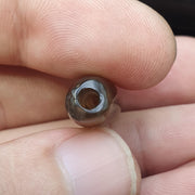 Authentic Antique Agate Bead, Genuine Banded Agate Silk Road Artifact, Rare Eye Bead Jewelry Supply, Earthy Brown Toned Stone