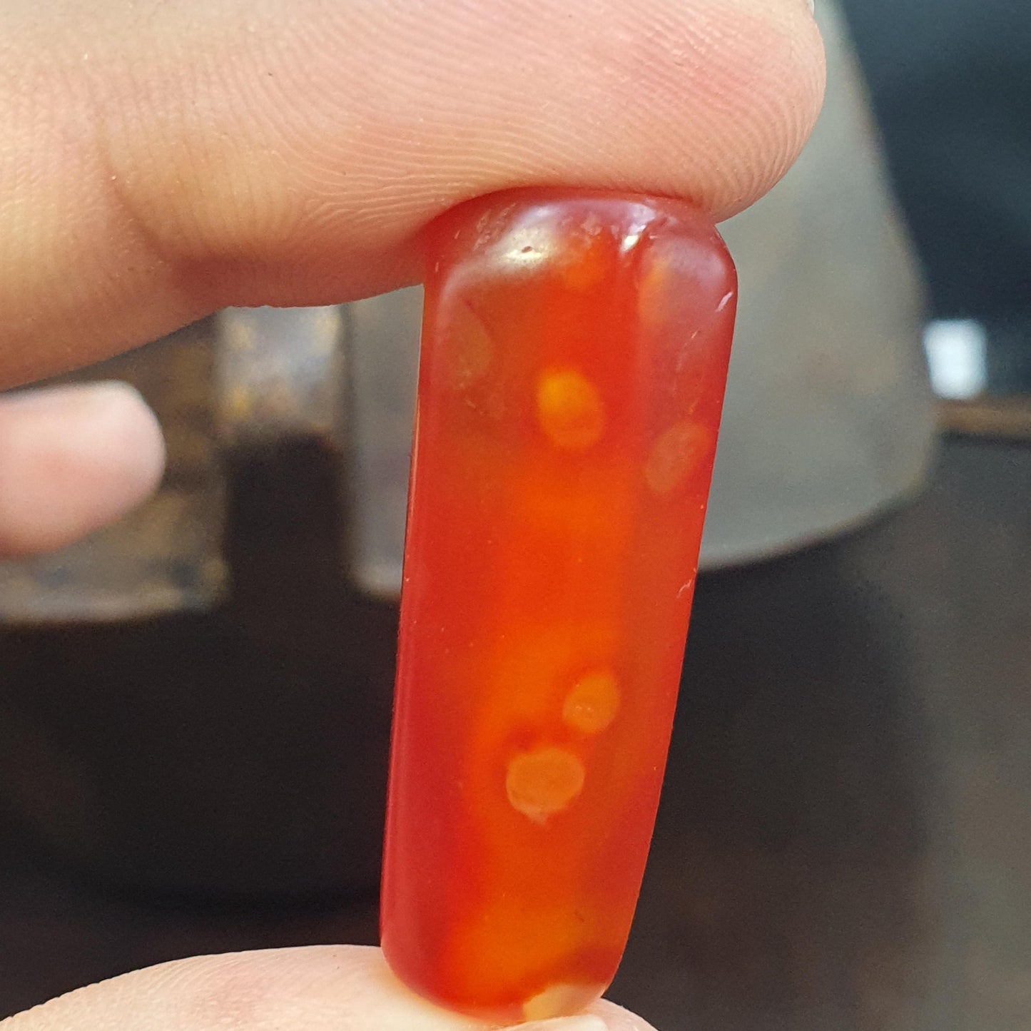 Vintage Himalayan Dark Red Agate Beads • Mala Supplies • Central Asian Beads