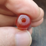 Vintage Himalayan Dark Red Agate Beads • Mala Supplies • Central Asian Beads