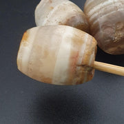 Rare Old Yemeni Suliemani Agate Amulet Beads Lot of 3