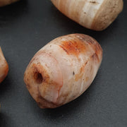 Ancient Natural Suliemani Agate Beads Lot of 5 Eye & Stripe Pattern