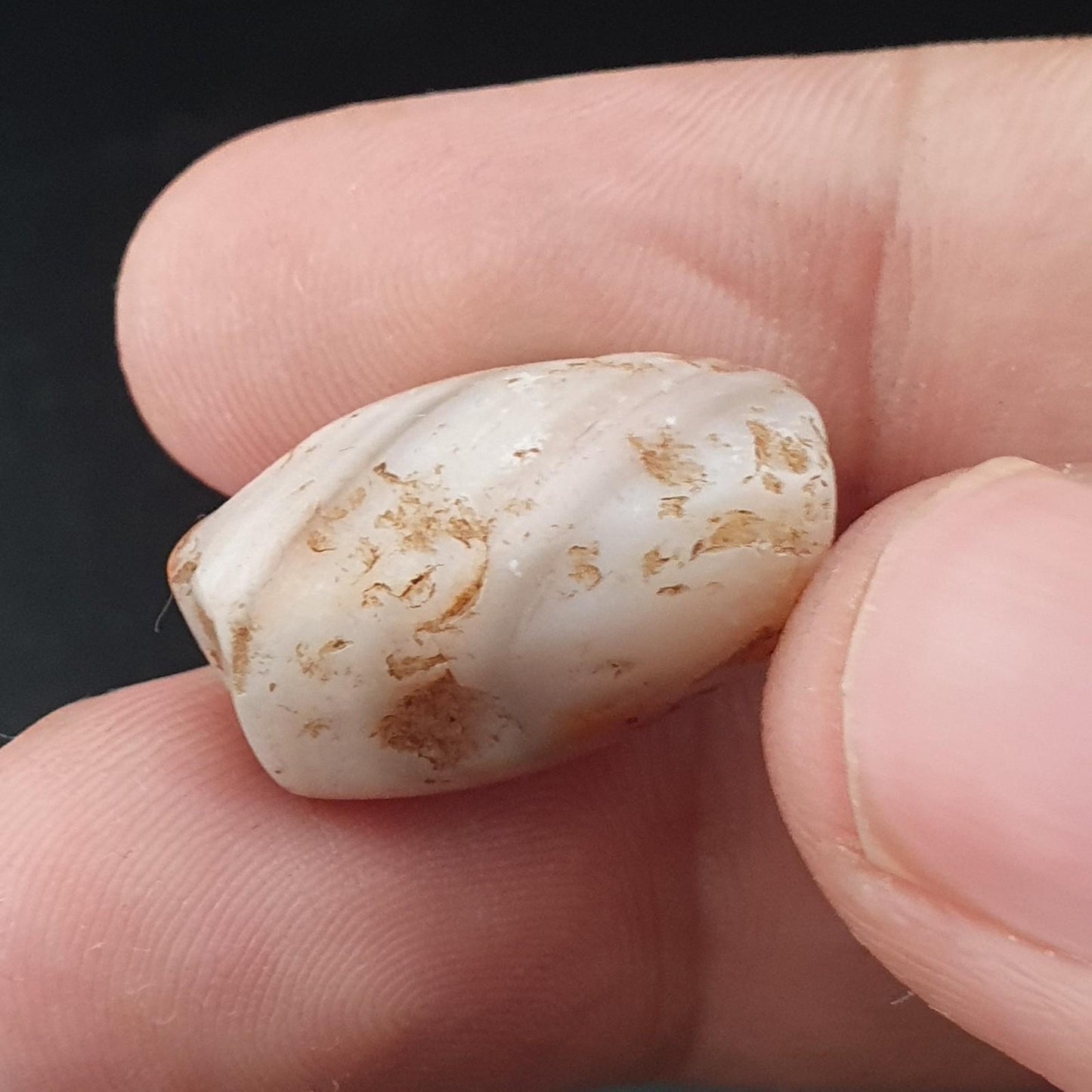 Rare ancient yemeni suliemani agate beads natural stripe pattern lot of 3