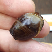 Authentic Ancient Sasanian Empire Agate Stone Bead - 3rd-7th Century AD ancient Yemeni Middle Eastern Agate bead amulet