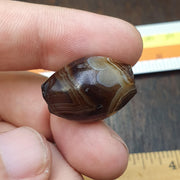 Authentic Ancient Sasanian Empire Agate Stone Bead - 3rd-7th Century AD ancient Yemeni Middle Eastern Agate bead amulet
