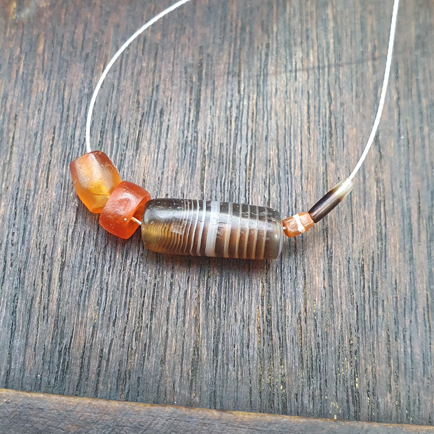 Ancient yemeni Suleimani Banded Agate and Carnelian beads beads Lot | Spiritual Amulet, Beaded Jewelry,