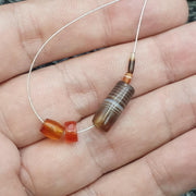 Ancient yemeni Suleimani Banded Agate and Carnelian beads beads Lot | Spiritual Amulet, Beaded Jewelry,