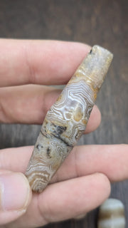 Huge Antique old crazylace agate antique himalayan indo tibetan bead