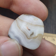 Authentic Antique Eye Agate Bead, Genuine Banded Agate Silk Road Artifact, Rare Eye Bead Jewelry Supply, Earthy Brown Toned Stone