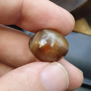 Authentic Ancient Natural eyes  Agate Bead, Genuine Soleimani Agate from Yemen | Spiritual Amulet, Beaded Jewelry, Sacred Talisman,