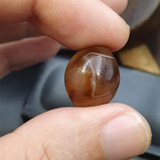 Authentic Ancient Natural eyes  Agate Bead, Genuine Soleimani Agate from Yemen | Spiritual Amulet, Beaded Jewelry, Sacred Talisman,