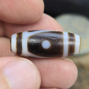 Antique Taiwanese Tibetan dzi 2 Eyes agate bead Amulet High Quality