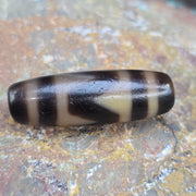 Authentic Taiwan Dzi Agate Protection Amulet Bead Meditation & Feng Shui Unique Patterned  Bead for Necklace or Bracelet - Spiritual .