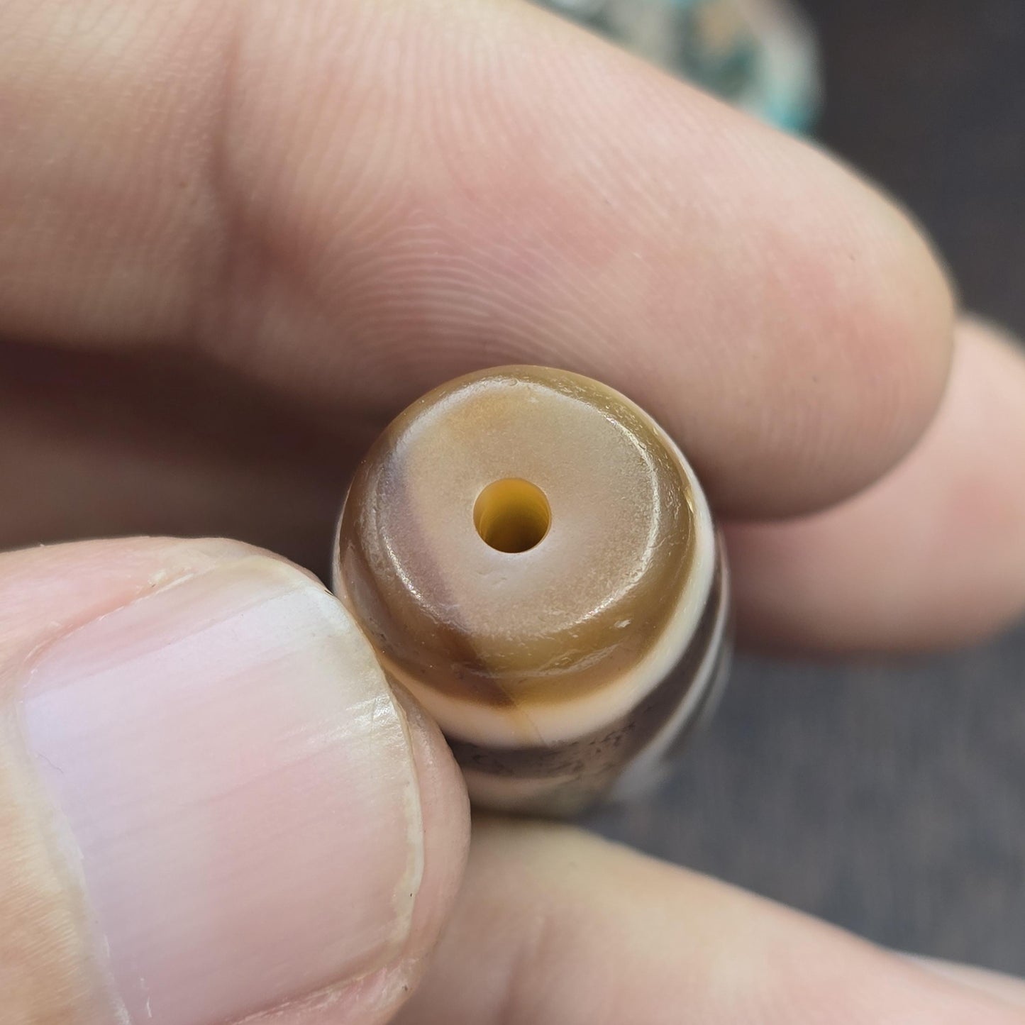 Authentic Rare Heaven & Earth Eye-in-Eye Dzi Bead – Taiwan Agate spirituality and dreams Spiritual Gift