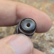 Rare 8-Eye Dzi Bead Taiwan Agate – Auspicious 8 Blessings & Wealth Amulet Spiritual .