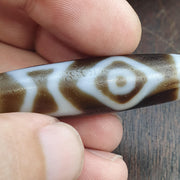Rare Eyes Dzi Bead Taiwan Agate – Ultimate Wish-Fulfillment & Success Amulet – Master Collector Talisman,
