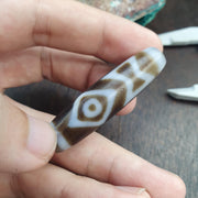 Rare Eyes Dzi Bead Taiwan Agate – Ultimate Wish-Fulfillment & Success Amulet – Master Collector Talisman,