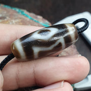 Rare Diamond Eye Dzi Bead  Tibetan Taiwan Agate – 4 Direction Protection Amulet – Master Collector Talisman,