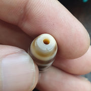 Rare Diamond & Square Eye Dzi Bead Tibetan Himalayan Agate – Heaven and Earth Geometric Amulet 4 Direction Protection Talisman