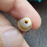 Rare Diamond & Square Eye Dzi Bead Tibetan Himalayan Agate – Heaven and Earth Geometric Amulet 4 Direction Protection Talisman
