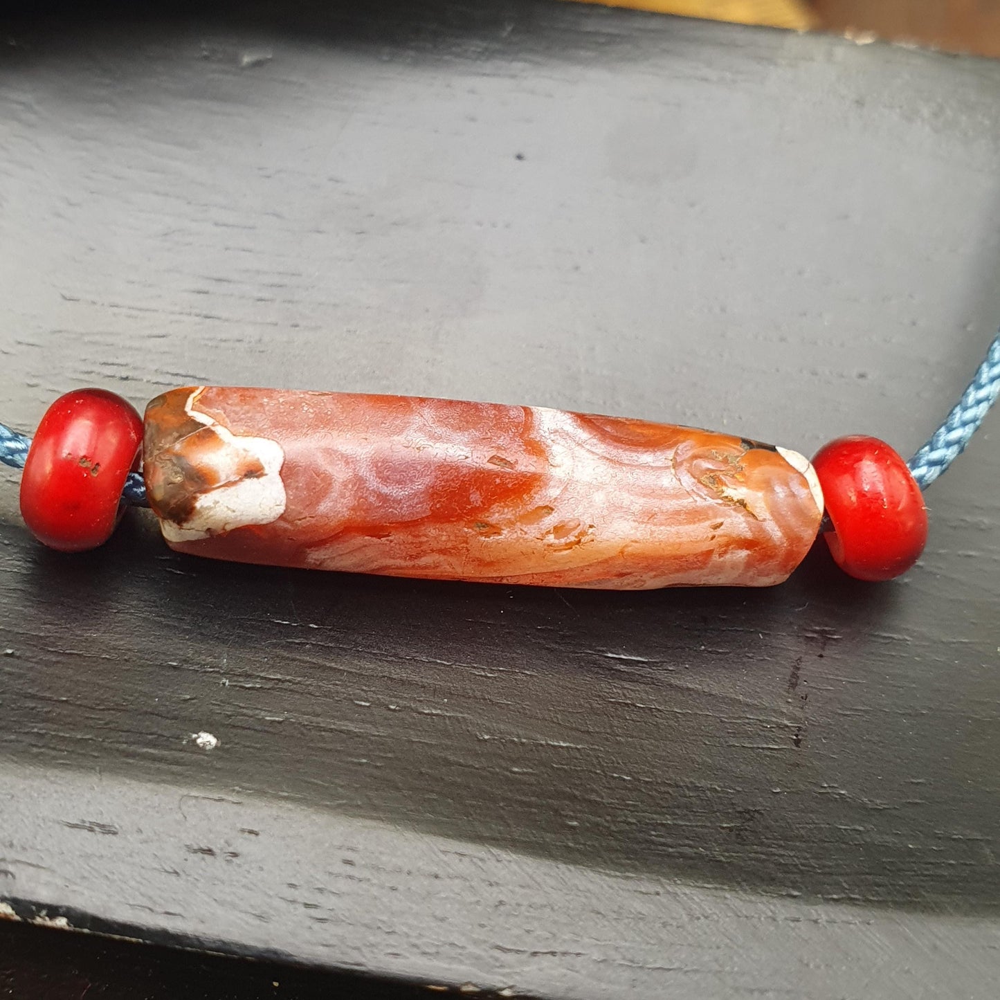 Antique ancient old himalayan indo tibetan Carnelian red agate bead Gift