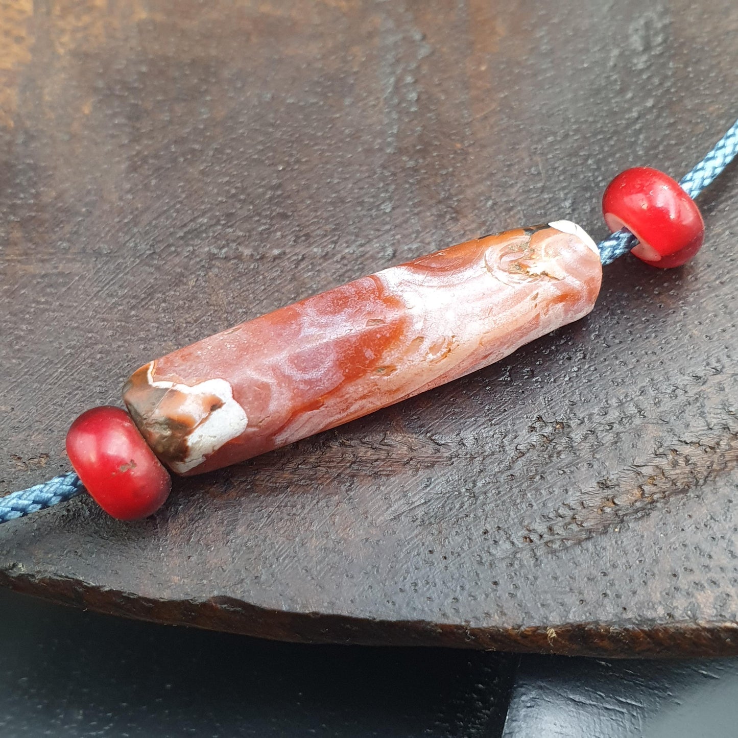 Antique ancient old himalayan indo tibetan Carnelian red agate bead Gift