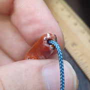 Antique ancient old himalayan indo tibetan Carnelian red agate bead .
