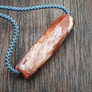 Antique ancient old himalayan indo tibetan Carnelian red agate bead .