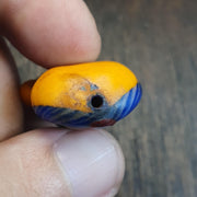 Rare Venetian Style Face Beads Set - Large Murano Glass Figure & Two Head Beads - Handmade Lampwork Art