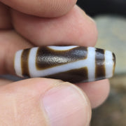 Antique Taiwanese Tibetan dzi 2 Eyes agate bead Amulet High Quality