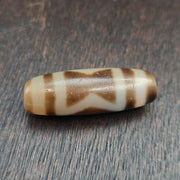 Authentic Taiwan Dzi Agate Harmony & Love Amulet – Authentic Patterned Protection Talisman – High-Quality Focal Bead Spiritual .
